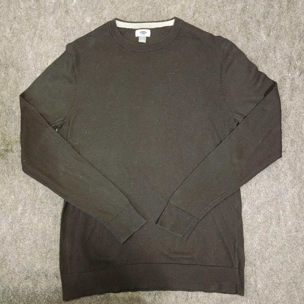 Old Navy Mens Brown 100% Cotton Long Sleeve Crewneck Sweater Size L